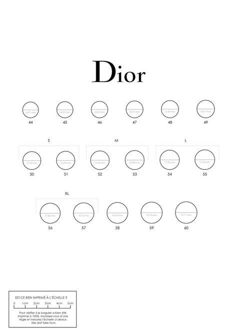 dior ring sizing